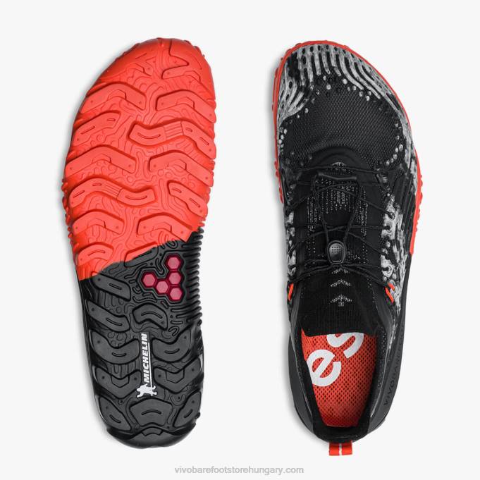 hidra esc férfiak Vivobarefoot R4VH15 obszidián