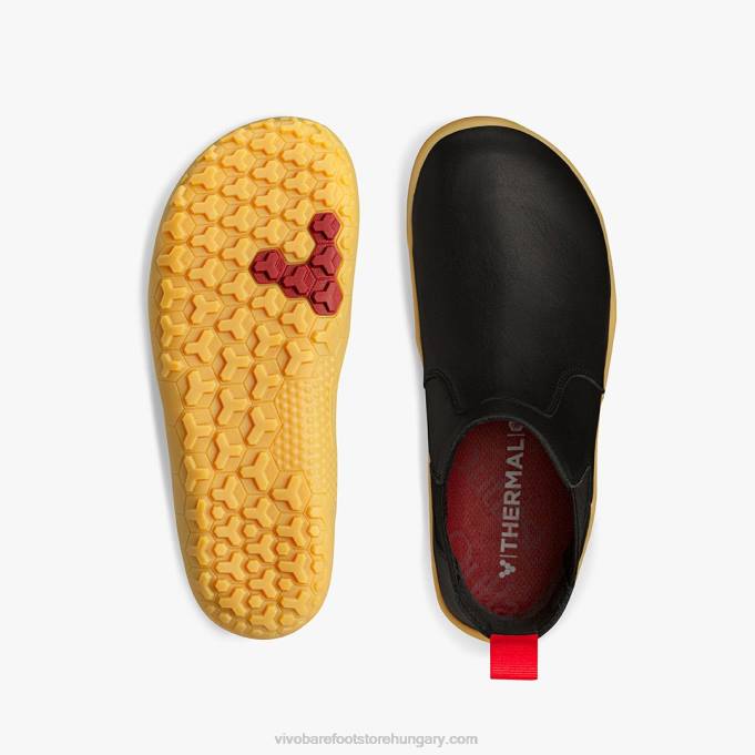 fulham ii juniorok Vivobarefoot R4VH189 obszidián