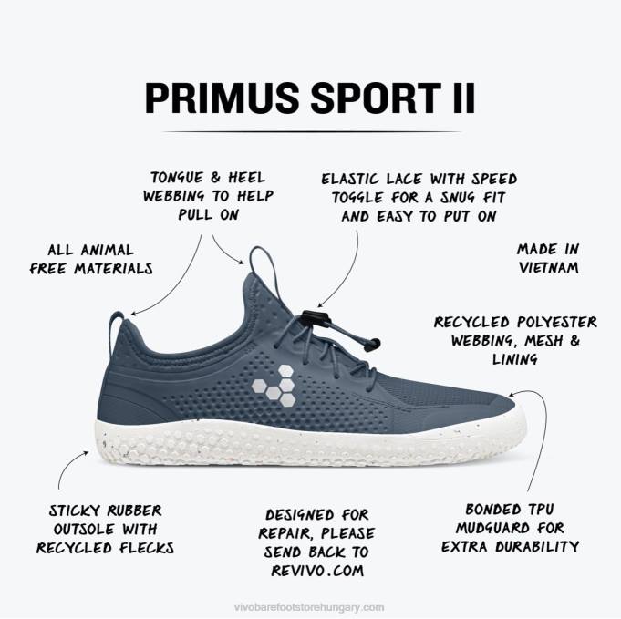primus sport ii gyerekek Vivobarefoot R4VH161 indigó
