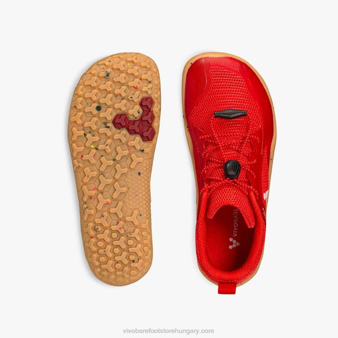 primus trail ii fg kids Vivobarefoot R4VH174 tüzes korall