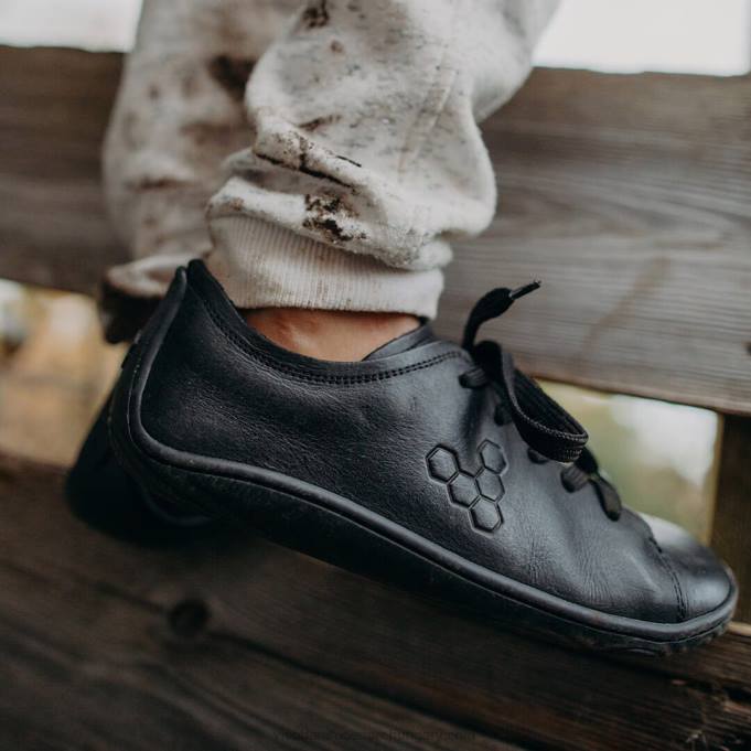 Addis iskolás gyerekek Vivobarefoot R4VH207 fekete
