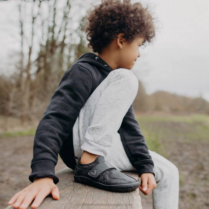 primus school ii gyerekek Vivobarefoot R4VH195 obszidián