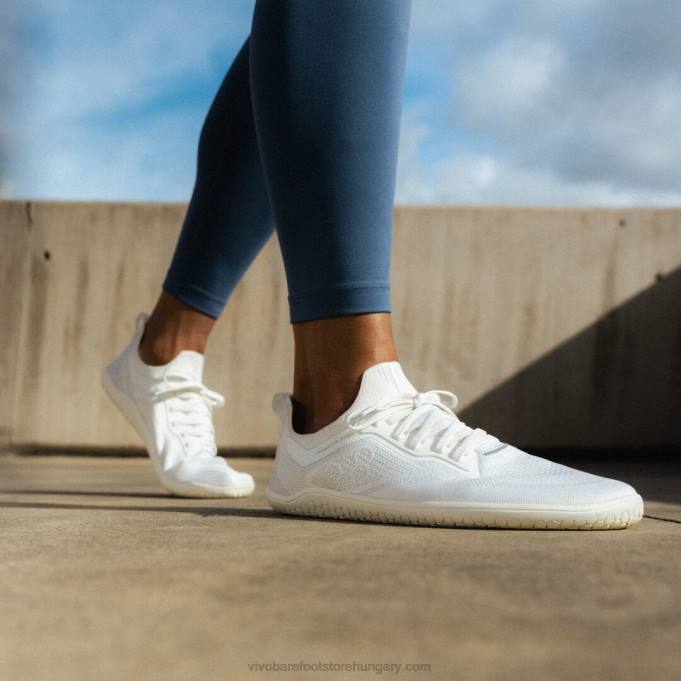 primus lite kötött nők Vivobarefoot R4VH85 fényes fehér