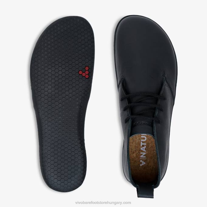 gobi iii nők Vivobarefoot R4VH130 fekete bőr
