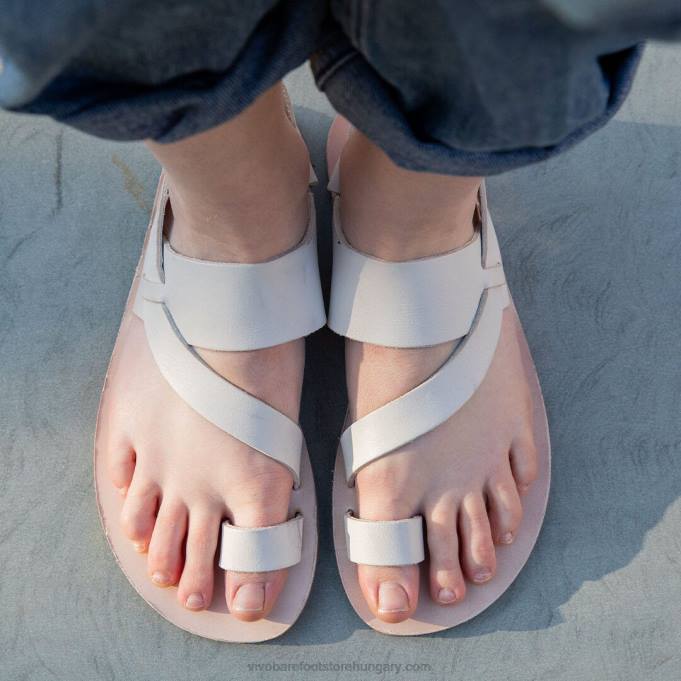 opanka szandál nők Vivobarefoot R4VH150 törtfehér